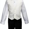 Boys Tuxedo Set Polyester Jacket Adjustable Bowtie Sizes-2