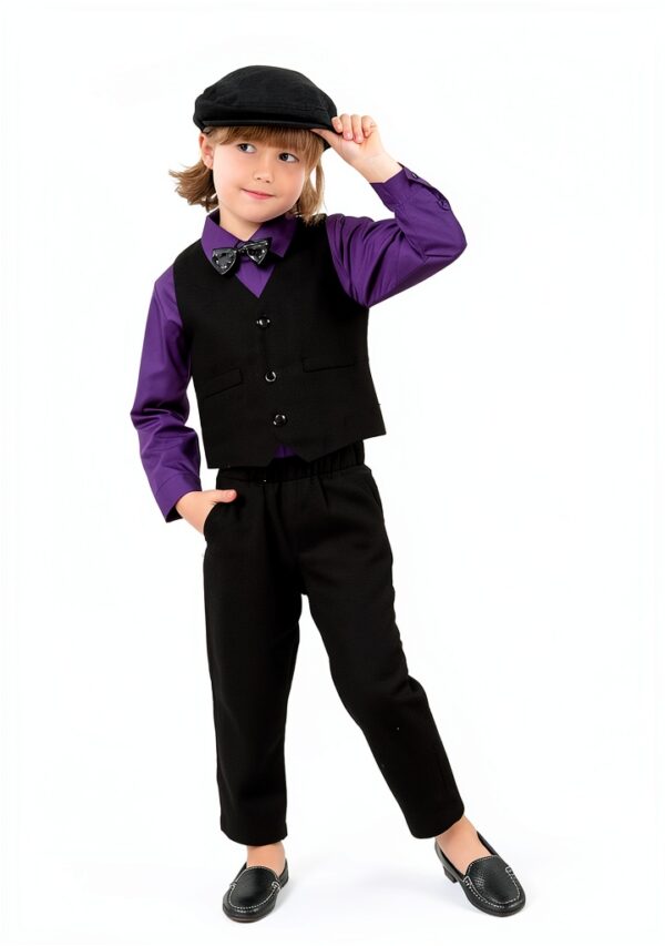 A&J DESIGN Boys Formal Suit Cotton Tuxedo Wedding Party-1