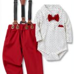 Baby Boys Cotton Blend Tuxedo Suit Formal Outfit 0-18 Months-0
