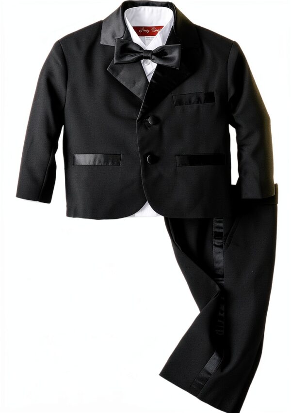 Joey Couture Baby Boys Tuxedo Notch Lapel Pleated Shirt-0