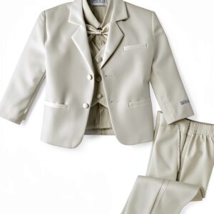 Baby Boys Ivory Tuxedo Polyester Formal Wear Sizes Newborn-0