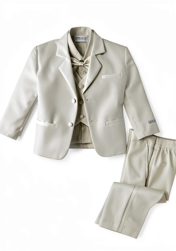 Baby Boys Ivory Tuxedo Polyester Formal Wear Sizes Newborn-0