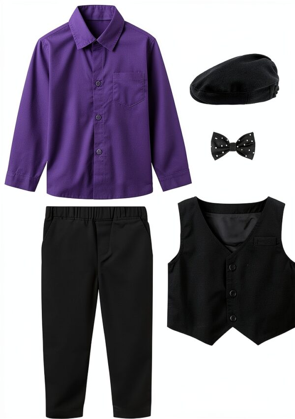 A&J DESIGN Boys Formal Suit Cotton Tuxedo Wedding Party-3
