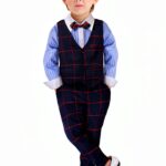 Baby Boys Tuxedo Formal Wear Suit Set 3 Piece Outfit-0