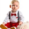 Baby Boys Cotton Blend Tuxedo Suit Formal Outfit 0-18 Months-1