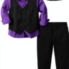 A&J DESIGN Boys Formal Suit Cotton Tuxedo Wedding Party-0