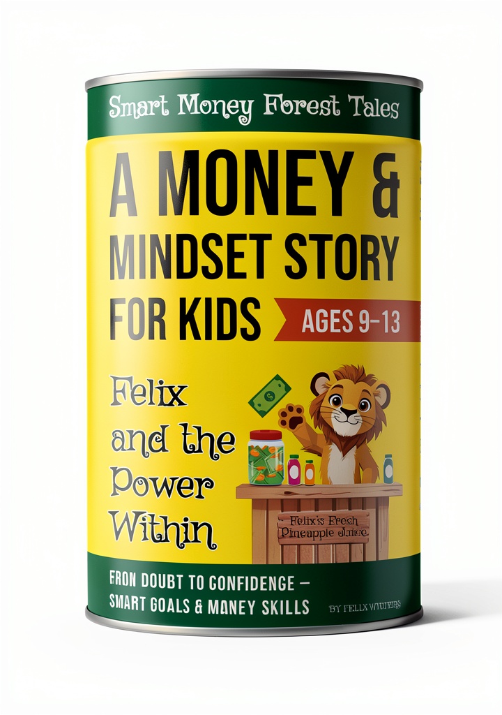 Smart Money Forest Tales Childrens Money Book Series open on tablet with financial literacy materials