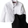 Baby Boys Tuxedo Set Notch Lapel Five Piece Joey Couture-1