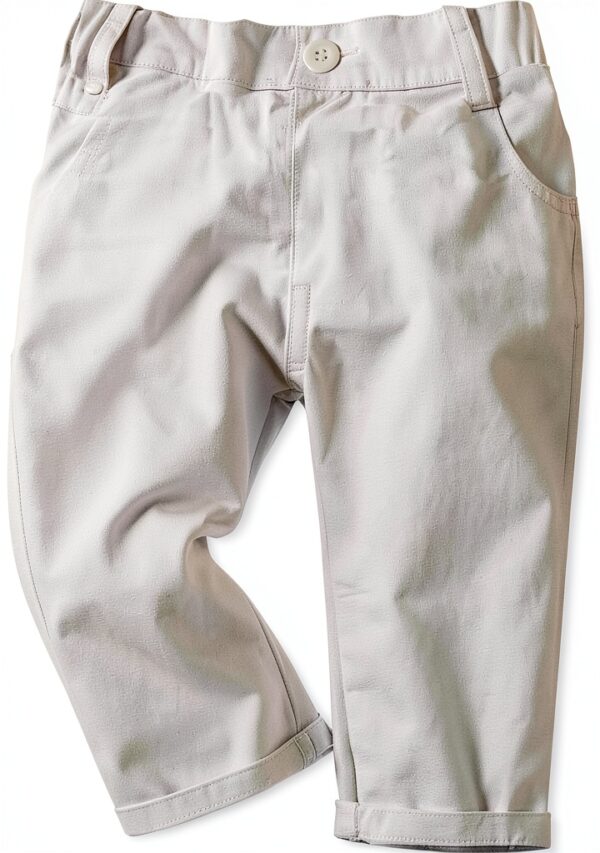 Baby Boy Christening Suit Bowtie Shirt Suspenders Pants Set-3