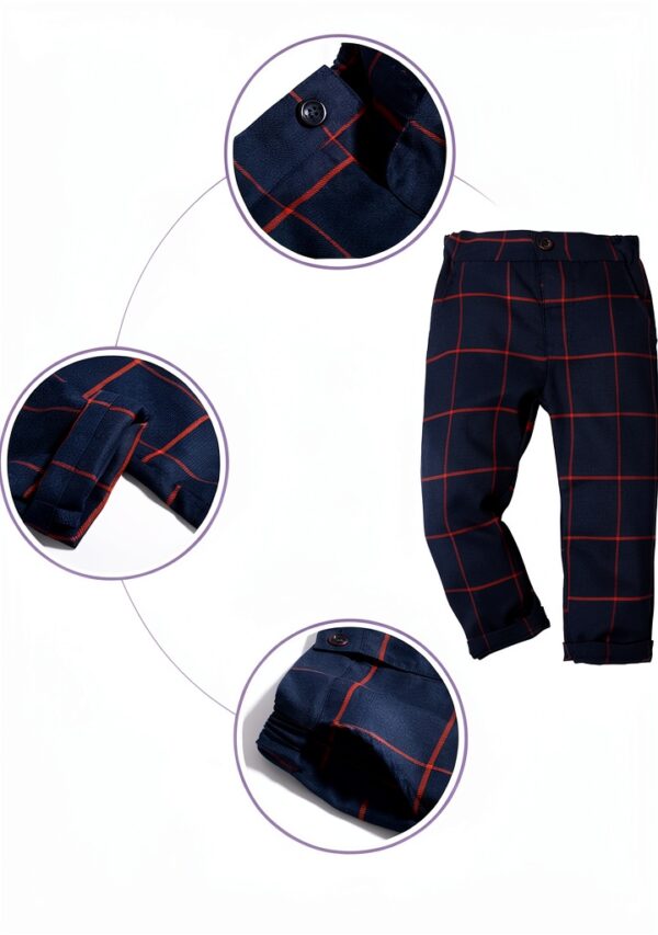 Baby Boys Tuxedo Formal Wear Suit Set 3 Piece Outfit-5