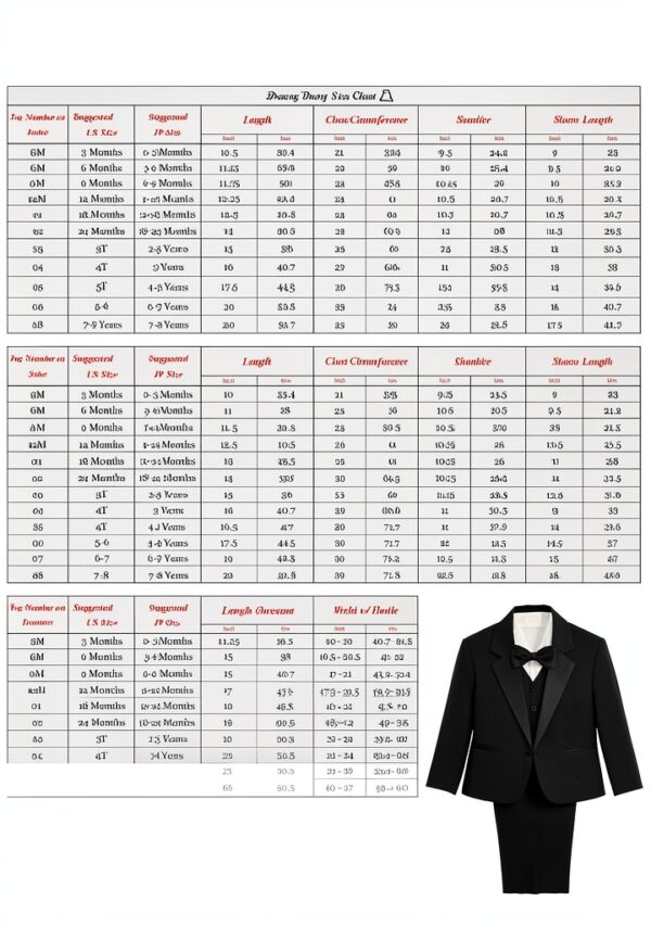 Dressy Daisy Boys Tuxedo Suit Set Polyester Cotton Formal-6