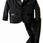 Baby Boys Tuxedo Set Joey Couture Christening Notch Lapel-0