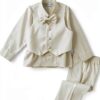 Baby Boys Ivory Tuxedo Polyester Formal Wear Sizes Newborn-1