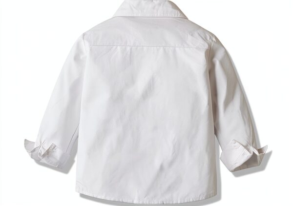 Baby Boy Christening Suit Bowtie Shirt Suspenders Pants Set-2