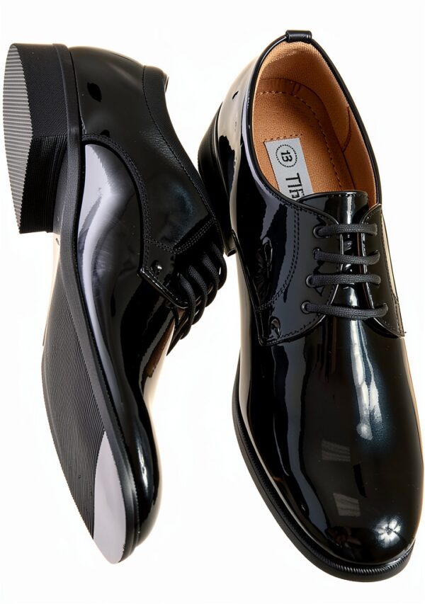 Tip Top Boys Tuxedo Shoes Black Formal Sizes Infant Toddler-1