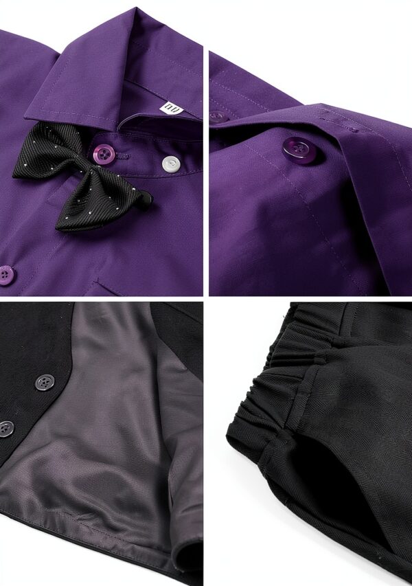 A&J DESIGN Boys Formal Suit Cotton Tuxedo Wedding Party-4